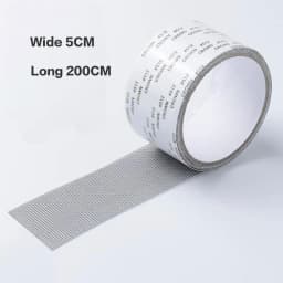 Strong Waterproof Self-Adhesive Window Screen Repair Mesh Tape for Covering Holes Tears Anti-Insect Mosquito Net Door Fix Patch