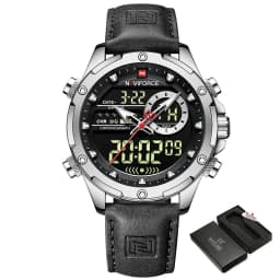 NAVIFORCE Digital Men Military Watch Waterproof Wristwatch LED Quartz Clock Sport Watch Male Big Watches Men Relogios Masculino