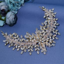 A315 Silver Wedding Hair Accessories Full Crystal Hair Jewelry Headpiece Handmade Bridal Tiara Vintage Bride Headband Headwear