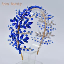 A315 Silver Wedding Hair Accessories Full Crystal Hair Jewelry Headpiece Handmade Bridal Tiara Vintage Bride Headband Headwear