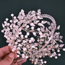 A315 Silver Wedding Hair Accessories Full Crystal Hair Jewelry Headpiece Handmade Bridal Tiara Vintage Bride Headband Headwear