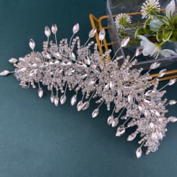 A315 Silver Wedding Hair Accessories Full Crystal Hair Jewelry Headpiece Handmade Bridal Tiara Vintage Bride Headband Headwear