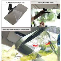 A Car Mounted Anti Glare Mirror, Anti UV Strong Light Vehicle Sunshade