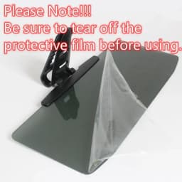 A Car Mounted Anti Glare Mirror, Anti UV Strong Light Vehicle Sunshade