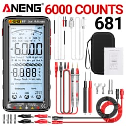 ANENG 681 Rechargable Digital Professional Multimeter Non-contact Voltage Tester AC/DC Voltage Meter LCD Screen Current Tester