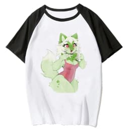 Furry Tee women streetwear comic funny top girl designer funny streetwear clothes