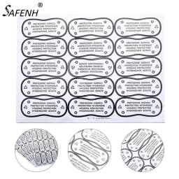 75pcs Adhesive Bikini Try On Sticker Labels Diy Crafts Transparent Hygiene Label Clear Tape Swimwear Lingerie Underwear