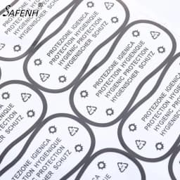 75pcs Adhesive Bikini Try On Sticker Labels Diy Crafts Transparent Hygiene Label Clear Tape Swimwear Lingerie Underwear