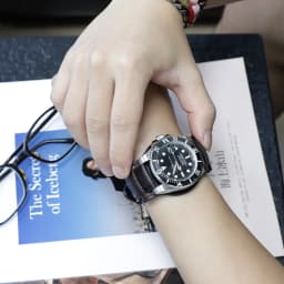 Oil Wax Leather Bund Strap 18mm 19mm 20mm 21mm 22mm Watchband Blue Wristband with Mat Handmade Genuine Leather Watch Accessories