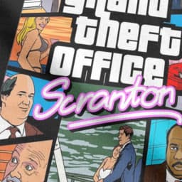 Grand Theft Office Scranton Men T Shirt The Office Fashion Tee Shirt Short Sleeve Round Collar T-Shirts Cotton New Arrival Tops