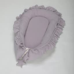 Baby Nest Ruffle Baby Bassinet For Newborns Travel Bed Stars Design Portable Lounger Cotton Toddler Crib Breathable Sleep Nest