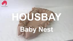 Baby Nest Ruffle Baby Bassinet For Newborns Travel Bed Stars Design Portable Lounger Cotton Toddler Crib Breathable Sleep Nest