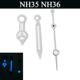 Watch Hands Silver Green Blue Luminous Hands Fit N H36 ETA2824 2836 Miyota8205 8215 821A Mingzhu DG2813 3804 Movement