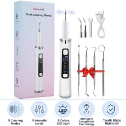 Ultrasonic Dental Scaler Electric Sonic Teeth Plaque Cleaner Dental Stone Removal For Teeth Tartar Stain Teeth Calculus Remover