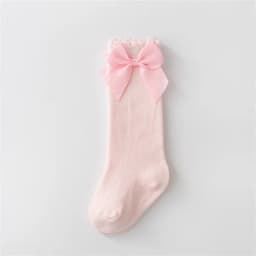 Lawadka Cotton Baby Girls Socks With Bows Knee High Children Princess Socks For Girls Toddler Kids Long Sock Autumn 0-7Years Old