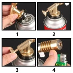 Portable Gas Burner Welding Torch High Temperature Copper Brass Blowtorch for Brazing Soldering Plumb Tools