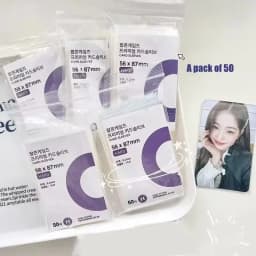 500-1PCS HD Transparent Kpop Idol Card Protective Sleeve Cards Game Poker Waterproof Protector Game Board Photos Holder Sleeves