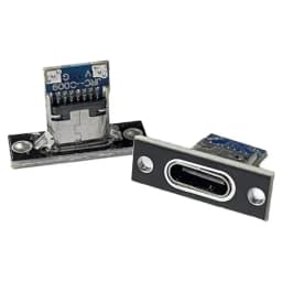 USB 3.1 Type C Socket with Screw Fixing Plate Type-C USB Jack 3.1 Type-C 4Pin 2Pin Female Connector Jack Charging Port