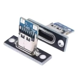 USB 3.1 Type C Socket with Screw Fixing Plate Type-C USB Jack 3.1 Type-C 4Pin 2Pin Female Connector Jack Charging Port