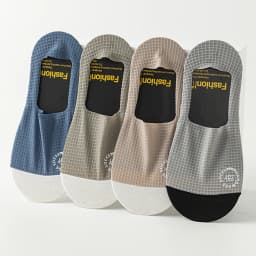 3Pairs Men's Invisible Socks Thin Breathable Comfortable High Quality Waffle Pattern Boat Sock Sweat-absorbing Casual Mesh Sox