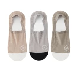 3Pairs Men's Invisible Socks Thin Breathable Comfortable High Quality Waffle Pattern Boat Sock Sweat-absorbing Casual Mesh Sox