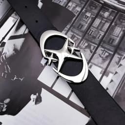 Stylish Oval Cross Metal Buckle Belt - Durable, Simple, and Universally Compatible - Unisex Gift Idea for Men and Women