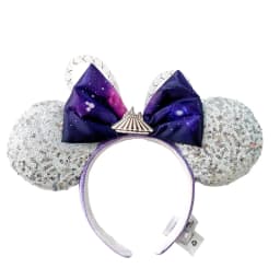 Disney Minnie Mickey Ears Headband Holiday Party Sequins Headdress Bows EARS COSTUME Headband Cosplay Plush Adult/Kids Gift