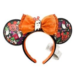 Disney Minnie Mickey Ears Headband Holiday Party Sequins Headdress Bows EARS COSTUME Headband Cosplay Plush Adult/Kids Gift