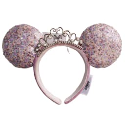 Disney Minnie Mickey Ears Headband Holiday Party Sequins Headdress Bows EARS COSTUME Headband Cosplay Plush Adult/Kids Gift