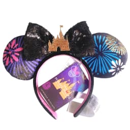 Disney Minnie Mickey Ears Headband Holiday Party Sequins Headdress Bows EARS COSTUME Headband Cosplay Plush Adult/Kids Gift