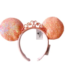 Disney Minnie Mickey Ears Headband Holiday Party Sequins Headdress Bows EARS COSTUME Headband Cosplay Plush Adult/Kids Gift