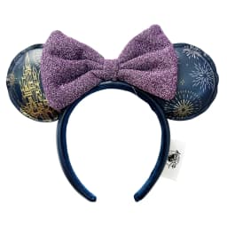 Disney Minnie Mickey Ears Headband Holiday Party Sequins Headdress Bows EARS COSTUME Headband Cosplay Plush Adult/Kids Gift