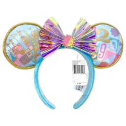 Disney Minnie Mickey Ears Headband Holiday Party Sequins Headdress Bows EARS COSTUME Headband Cosplay Plush Adult/Kids Gift
