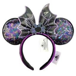 Disney Minnie Mickey Ears Headband Holiday Party Sequins Headdress Bows EARS COSTUME Headband Cosplay Plush Adult/Kids Gift