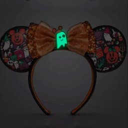 Disney Minnie Mickey Ears Headband Holiday Party Sequins Headdress Bows EARS COSTUME Headband Cosplay Plush Adult/Kids Gift