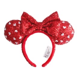 Disney Minnie Mickey Ears Headband Holiday Party Sequins Headdress Bows EARS COSTUME Headband Cosplay Plush Adult/Kids Gift