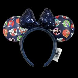 Disney Minnie Mickey Ears Headband Holiday Party Sequins Headdress Bows EARS COSTUME Headband Cosplay Plush Adult/Kids Gift