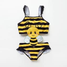Honeyzone Child Swimsuit Pyjama Bimba Cute Bee Bikini Baby Girls Swimwear Summer Fashion Beach Suit 1-8T Swimwear Kids Naissance