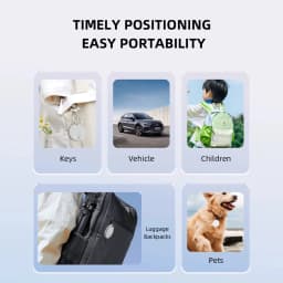 Portable Personal GPS Locator on Find my APP Searching Position Identification and Loss Prevention Alarm Locator