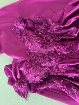 Customized Elegant Long Purple Prom Dress 2026 Sexy High Slit Beaded Applique Vestidos De Fiesta Custom Made Evening Gowns