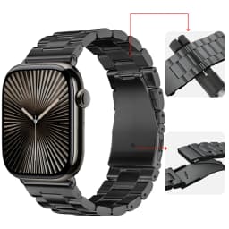 Metal Strap for Apple Watch Band 46mm 42mm 44mm 45mm 40 41mm Stainless Steel Wristband iWatch Series 11 10 9 8 7 6 SE Ultra 49mm
