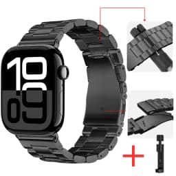 Metal Strap for Apple Watch Band 46mm 42mm 44mm 45mm 40 41mm Stainless Steel Wristband iWatch Series 11 10 9 8 7 6 SE Ultra 49mm