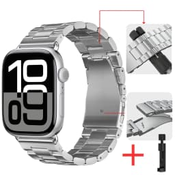 Metal Strap for Apple Watch Band 46mm 42mm 44mm 45mm 40 41mm Stainless Steel Wristband iWatch Series 11 10 9 8 7 6 SE Ultra 49mm