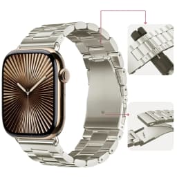 Metal Strap for Apple Watch Band 46mm 42mm 44mm 45mm 40 41mm Stainless Steel Wristband iWatch Series 11 10 9 8 7 6 SE Ultra 49mm