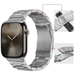 Metal Strap for Apple Watch Band 46mm 42mm 44mm 45mm 40 41mm Stainless Steel Wristband iWatch Series 11 10 9 8 7 6 SE Ultra 49mm