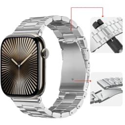 Metal Strap for Apple Watch Band 46mm 42mm 44mm 45mm 40 41mm Stainless Steel Wristband iWatch Series 11 10 9 8 7 6 SE Ultra 49mm