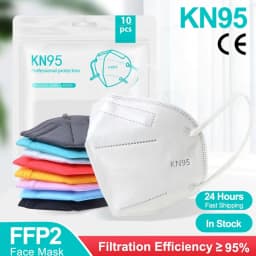 10-200Pcs FFP2 Masks KN95 Mascarillas KN95 Face Mask Filter 5Layers Mascarillas Quirurgicas Homologadas Reusable Black FFP2 Mask