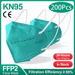 10-200Pcs FFP2 Masks KN95 Mascarillas KN95 Face Mask Filter 5Layers Mascarillas Quirurgicas Homologadas Reusable Black FFP2 Mask