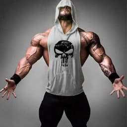 2022 New Men Bodybuilding Cotton Tank top Gyms Fitness Hooded Vest Sleeveless Shirt Summer Casual Fashion Workout Brand Clothing