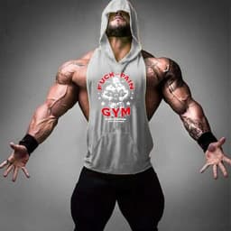 2022 New Men Bodybuilding Cotton Tank top Gyms Fitness Hooded Vest Sleeveless Shirt Summer Casual Fashion Workout Brand Clothing